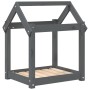 Hundebett aus massivem, grauem Kiefernholz, 61 x 50 x 70 cm von vidaXL, Betten für Hunde - Ref: Foro24-822199, Preis: 40,79 €...