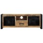 Mueble de TV madera maciza de mango rugosa 100x30x35 cm en Muebles TV | Comprar online en Foro24