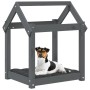 Hundebett aus massivem, grauem Kiefernholz, 61 x 50 x 70 cm von vidaXL, Betten für Hunde - Ref: Foro24-822199, Preis: 40,79 €...