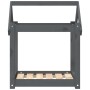 Hundebett aus massivem, grauem Kiefernholz, 61 x 50 x 70 cm von vidaXL, Betten für Hunde - Ref: Foro24-822199, Preis: 40,79 €...