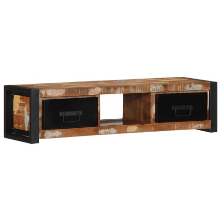 Mueble para la TV 100x30x25 madera maciza reciclada en Muebles TV | Comprar online en Foro24