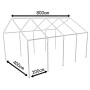 Estructura de acero para carpa de fiesta 8 x 4 m en Estructuras para carpas y cenadores | Comprar online en Foro24