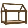 Hundebett aus massivem Kiefernholz, honigbraun, 81 x 60 x 70 cm von vidaXL, Betten für Hunde - Ref: Foro24-822210, Preis: 51,...