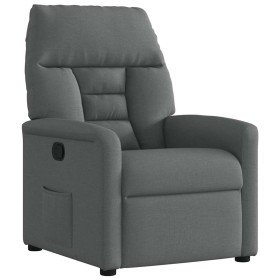 Sillón reclinable de tela gris oscuro Sillón reclinable de tela gris oscuro