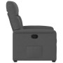 Sillón reclinable de tela gris oscuro