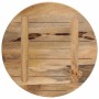 Tablero de mesa redondo madera maciza mango rugosa Ø 40x2,5 cm