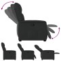 Sillón reclinable de tela negro