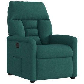 Sillón reclinable de tela verde oscuro Sillón reclinable de tela verde oscuro