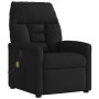 Sillón reclinable de masaje de tela negro