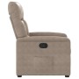 Sillón reclinable tela de microfibra gris taupe