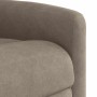 Sillón reclinable tela de microfibra gris taupe