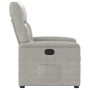 Sillón reclinable tela de microfibra gris claro