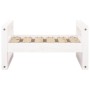 Hundebett aus massivem weißem Kiefernholz, 55,5 x 45,5 x 28 cm von vidaXL, Betten für Hunde - Ref: Foro24-821468, Preis: 45,0...