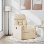 Sillón reclinable tela de microfibra beige