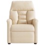 Sillón reclinable tela de microfibra beige
