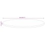 Tablero de mesa redondo madera maciza de mango Ø 80x2,5 cm