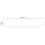 Tablero de mesa redondo madera maciza de mango Ø 70x2,5 cm