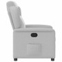 Sillón reclinable de tela gris nube