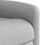 Sillón reclinable de tela gris nube