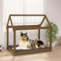 Massives Kiefernholzbett für Hunde in Honigbraun, 101x70x90 cm. von vidaXL, Betten für Hunde - Ref: Foro24-822215, Preis: 65,...