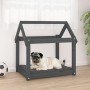 Hundebett aus massivem, grauem Kiefernholz, 71 x 55 x 70 cm von vidaXL, Betten für Hunde - Ref: Foro24-822204, Preis: 48,92 €...