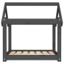 Hundebett aus massivem, grauem Kiefernholz, 71 x 55 x 70 cm von vidaXL, Betten für Hunde - Ref: Foro24-822204, Preis: 48,92 €...