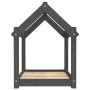 Hundebett aus massivem, grauem Kiefernholz, 71 x 55 x 70 cm von vidaXL, Betten für Hunde - Ref: Foro24-822204, Preis: 48,92 €...