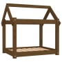 Solid pine wood dog bed in honey brown color, 71x55x70 cm by vidaXL, Beds for dogs - Ref: Foro24-822205, Price: 46,71 €, Disc...