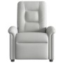 Sillón reclinable de tela gris nube