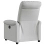 Sillón reclinable de tela gris nube