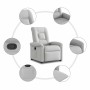Sillón reclinable de tela gris nube