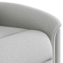 Sillón reclinable de tela gris nube