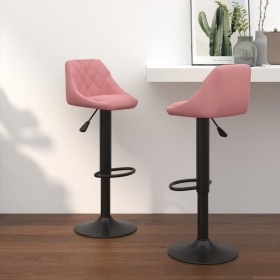 Küchenhocker 2 Einheiten rosa Samt von vidaXL, Küchenhocker - Ref: Foro24-335354, Preis: 142,20 €, Rabatt: %