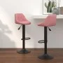 Kitchen stools 2 units pink velvet by vidaXL, Kitchen stools - Ref: Foro24-335354, Price: 142,20 €, Discount: %