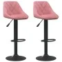 Taburetes de cocina 2 unidades terciopelo rosa de vidaXL, Taburetes de cocina - Ref: Foro24-335354, Precio: 139,59 €, Descuen...