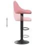 Taburetes de cocina 2 unidades terciopelo rosa de vidaXL, Taburetes de cocina - Ref: Foro24-335354, Precio: 142,11 €, Descuen...