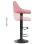 Taburetes de cocina 2 unidades terciopelo rosa de vidaXL, Taburetes de cocina - Ref: Foro24-335354, Precio: 139,59 €, Descuen...