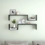 Wandregale 2 Stück schwarzes Sperrholz 100x15x20 cm von vidaXL, Regale und Regale - Ref: Foro24-807269, Preis: 24,91 €, Rabat...
