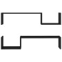 Wall shelves 2 pcs black plywood 100x15x20 cm by vidaXL, Shelves and shelves - Ref: Foro24-807269, Price: 24,91 €, Discount: %