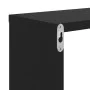 Estantes de pared 2 uds madera contrachapada negro 100x15x20 cm de vidaXL, Estantes y estanterías - Ref: Foro24-807269, Preci...
