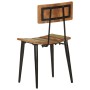 Sillas de comedor 2 unidades madera maciza reciclada