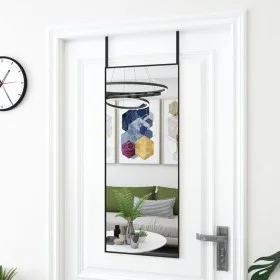Türspiegel aus schwarzem Glas und Aluminium, 40 x 100 cm von vidaXL, Spiegel - Ref: Foro24-327408, Preis: 50,61 €, Rabatt: %