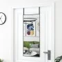 Black glass and aluminum door mirror 40x100 cm by vidaXL, Mirrors - Ref: Foro24-327408, Price: 50,61 €, Discount: %