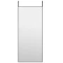 Black glass and aluminum door mirror 40x100 cm by vidaXL, Mirrors - Ref: Foro24-327408, Price: 50,61 €, Discount: %