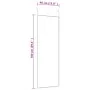 Black glass and aluminum door mirror 40x100 cm by vidaXL, Mirrors - Ref: Foro24-327408, Price: 50,61 €, Discount: %
