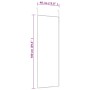 Türspiegel aus schwarzem Glas und Aluminium, 40 x 100 cm von vidaXL, Spiegel - Ref: Foro24-327408, Preis: 51,29 €, Rabatt: %