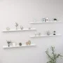 Wandregale 4 Stück in glänzendem Weiß 115x9x3 cm von vidaXL, Regale und Regale - Ref: Foro24-326657, Preis: 38,77 €, Rabatt: %