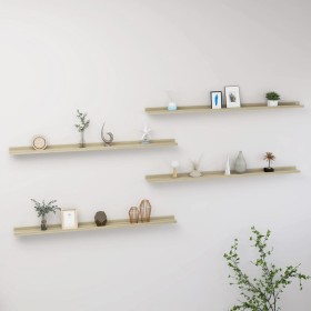 Wall shelves 4 units Sonoma oak 115x9x3 cm by vidaXL, Shelves and shelves - Ref: Foro24-326688, Price: 50,61 €, Discount: %