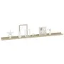 Estantes de pared 4 unidades roble Sonoma 115x9x3 cm de vidaXL, Estantes y estanterías - Ref: Foro24-326688, Precio: 49,72 €,...