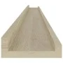 Estantes de pared 4 unidades roble Sonoma 115x9x3 cm de vidaXL, Estantes y estanterías - Ref: Foro24-326688, Precio: 49,72 €,...